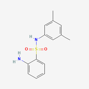 molecular formula C14H16N2O2S B6480216 2-amino-N-(3,5-dimethylphenyl)benzene-1-sulfonamide CAS No. 953717-72-1