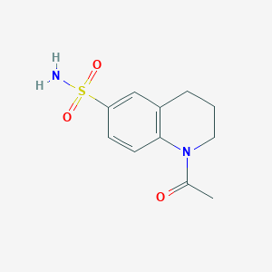 molecular formula C11H14N2O3S B6480224 1-acetyl-1,2,3,4-tetrahydroquinoline-6-sulfonamide CAS No. 30059-38-2