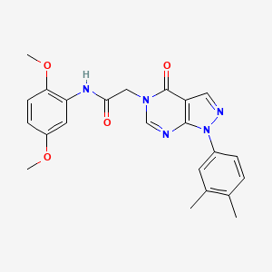molecular formula C23H23N5O4 B6480431 N-(2,5-dimethoxyphenyl)-2-[1-(3,4-dimethylphenyl)-4-oxo-1H,4H,5H-pyrazolo[3,4-d]pyrimidin-5-yl]acetamide CAS No. 852451-48-0