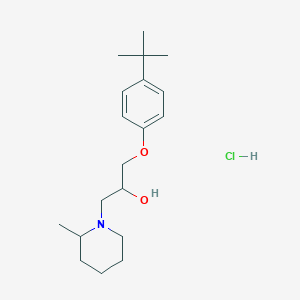 molecular formula C19H32ClNO2 B6480482 1-(4-tert-butylphenoxy)-3-(2-methylpiperidin-1-yl)propan-2-ol hydrochloride CAS No. 1217080-62-0