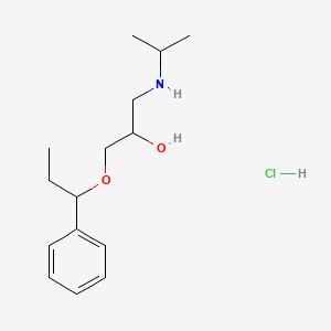 molecular formula C15H26ClNO2 B6480502 [2-hydroxy-3-(1-phenylpropoxy)propyl](propan-2-yl)amine hydrochloride CAS No. 1216469-78-1