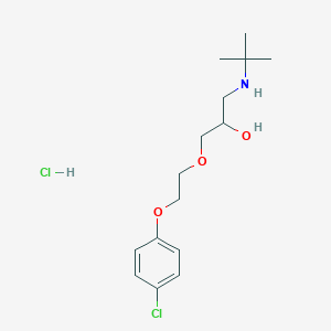 tert-butyl({3-[2-(4-chlorophenoxy)ethoxy]-2-hydroxypropyl})amine hydrochloride