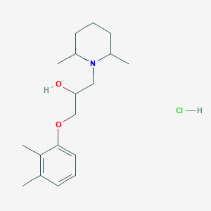 molecular formula C18H30ClNO2 B6480513 1-(2,3-dimethylphenoxy)-3-(2,6-dimethylpiperidin-1-yl)propan-2-ol hydrochloride CAS No. 1217630-90-4