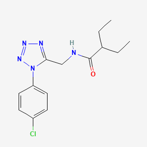 molecular formula C14H18ClN5O B6481024 N-{[1-(4-chlorophenyl)-1H-1,2,3,4-tetrazol-5-yl]methyl}-2-ethylbutanamide CAS No. 897615-19-9