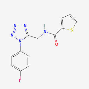 molecular formula C13H10FN5OS B6481115 N-{[1-(4-fluorophenyl)-1H-1,2,3,4-tetrazol-5-yl]methyl}thiophene-2-carboxamide CAS No. 897623-70-0
