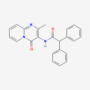 molecular formula C23H19N3O2 B6481208 N-{2-methyl-4-oxo-4H-pyrido[1,2-a]pyrimidin-3-yl}-2,2-diphenylacetamide CAS No. 897616-57-8