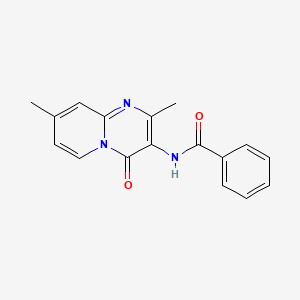molecular formula C17H15N3O2 B6481212 N-{2,8-dimethyl-4-oxo-4H-pyrido[1,2-a]pyrimidin-3-yl}benzamide CAS No. 897616-99-8