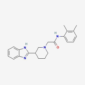 molecular formula C22H26N4O B6481420 2-[3-(1H-1,3-benzodiazol-2-yl)piperidin-1-yl]-N-(2,3-dimethylphenyl)acetamide CAS No. 887217-49-4