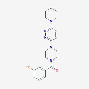 molecular formula C20H24BrN5O B6481428 3-[4-(3-bromobenzoyl)piperazin-1-yl]-6-(piperidin-1-yl)pyridazine CAS No. 886896-53-3