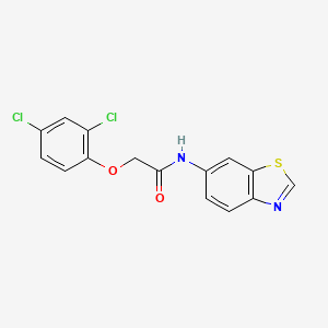 molecular formula C15H10Cl2N2O2S B6481790 N-(1,3-benzothiazol-6-yl)-2-(2,4-dichlorophenoxy)acetamide CAS No. 899960-87-3