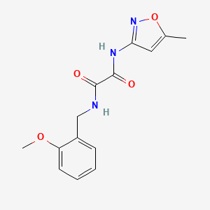molecular formula C14H15N3O4 B6481845 N'-[(2-methoxyphenyl)methyl]-N-(5-methyl-1,2-oxazol-3-yl)ethanediamide CAS No. 899974-45-9