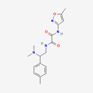molecular formula C17H22N4O3 B6481850 N'-[2-(dimethylamino)-2-(4-methylphenyl)ethyl]-N-(5-methyl-1,2-oxazol-3-yl)ethanediamide CAS No. 899999-21-4