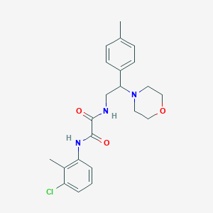molecular formula C22H26ClN3O3 B6481853 N-(3-chloro-2-methylphenyl)-N'-[2-(4-methylphenyl)-2-(morpholin-4-yl)ethyl]ethanediamide CAS No. 899747-62-7