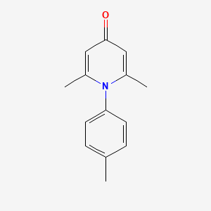 molecular formula C14H15NO B6481953 2,6-dimethyl-1-(4-methylphenyl)-1,4-dihydropyridin-4-one CAS No. 91039-69-9