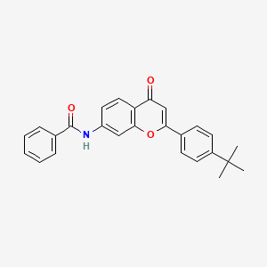 molecular formula C26H23NO3 B6482778 N-[2-(4-tert-butylphenyl)-4-oxo-4H-chromen-7-yl]benzamide CAS No. 923256-78-4