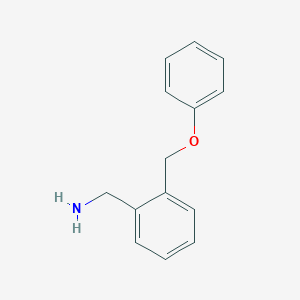 molecular formula C14H15NO B064828 2-(苯氧基甲基)苄胺 CAS No. 168971-56-0