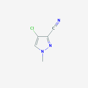 B064830 4-chloro-1-methyl-1H-pyrazole-3-carbonitrile CAS No. 175204-86-1