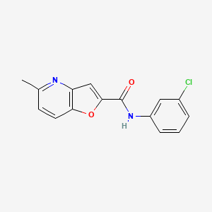 molecular formula C15H11ClN2O2 B6483150 N-(3-chlorophenyl)-5-methylfuro[3,2-b]pyridine-2-carboxamide CAS No. 942005-35-8
