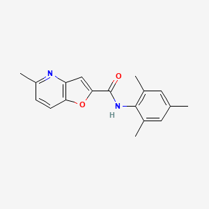 molecular formula C18H18N2O2 B6483166 5-methyl-N-(2,4,6-trimethylphenyl)furo[3,2-b]pyridine-2-carboxamide CAS No. 941969-59-1