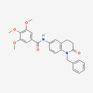 molecular formula C26H26N2O5 B6483208 N-(1-benzyl-2-oxo-1,2,3,4-tetrahydroquinolin-6-yl)-3,4,5-trimethoxybenzamide CAS No. 941953-45-3