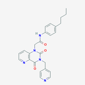 molecular formula C25H25N5O3 B6483226 N-(4-butylphenyl)-2-{2,4-dioxo-3-[(pyridin-4-yl)methyl]-1H,2H,3H,4H-pyrido[3,2-d]pyrimidin-1-yl}acetamide CAS No. 941902-18-7