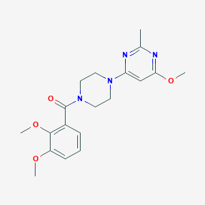 molecular formula C19H24N4O4 B6483229 4-[4-(2,3-dimethoxybenzoyl)piperazin-1-yl]-6-methoxy-2-methylpyrimidine CAS No. 941902-90-5