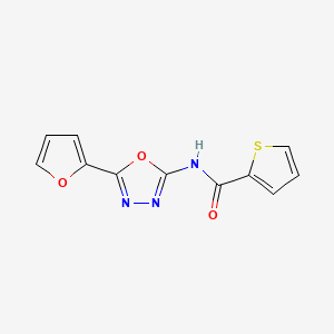 N-[5-(furan-2-yl)-1,3,4-oxadiazol-2-yl]thiophene-2-carboxamide