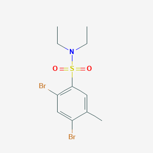 molecular formula C11H15Br2NO2S B6483517 2,4-dibromo-N,N-diethyl-5-methylbenzene-1-sulfonamide CAS No. 1246823-32-4