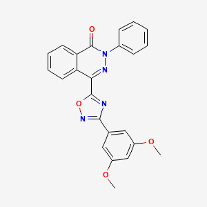molecular formula C24H18N4O4 B6483638 4-[3-(3,5-dimethoxyphenyl)-1,2,4-oxadiazol-5-yl]-2-phenyl-1,2-dihydrophthalazin-1-one CAS No. 1291869-27-6