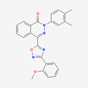 molecular formula C25H20N4O3 B6483657 2-(3,4-dimethylphenyl)-4-[3-(2-methoxyphenyl)-1,2,4-oxadiazol-5-yl]-1,2-dihydrophthalazin-1-one CAS No. 1291840-63-5