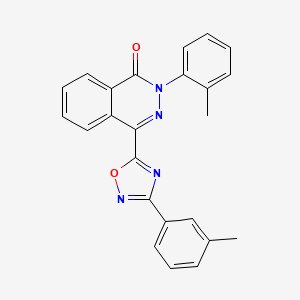 molecular formula C24H18N4O2 B6483669 2-(2-methylphenyl)-4-[3-(3-methylphenyl)-1,2,4-oxadiazol-5-yl]-1,2-dihydrophthalazin-1-one CAS No. 1291832-62-6