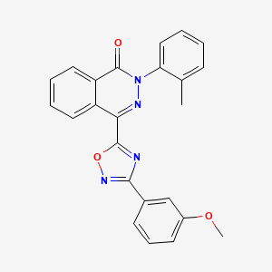 molecular formula C24H18N4O3 B6483672 4-[3-(3-methoxyphenyl)-1,2,4-oxadiazol-5-yl]-2-(2-methylphenyl)-1,2-dihydrophthalazin-1-one CAS No. 1291845-35-6