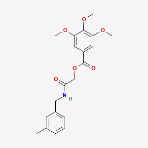 molecular formula C20H23NO6 B6483729 {[(3-methylphenyl)methyl]carbamoyl}methyl 3,4,5-trimethoxybenzoate CAS No. 1291841-70-7