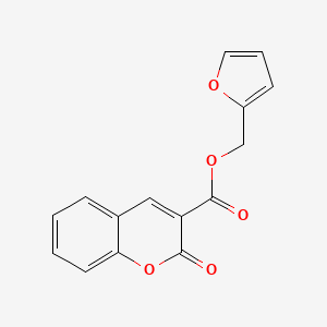 molecular formula C15H10O5 B6483731 (furan-2-yl)methyl 2-oxo-2H-chromene-3-carboxylate CAS No. 326887-46-1