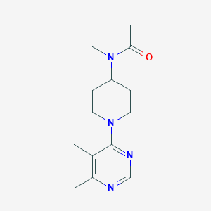 molecular formula C14H22N4O B6484016 N-[1-(5,6-dimethylpyrimidin-4-yl)piperidin-4-yl]-N-methylacetamide CAS No. 2549039-16-7