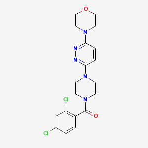 molecular formula C19H21Cl2N5O2 B6484224 4-{6-[4-(2,4-dichlorobenzoyl)piperazin-1-yl]pyridazin-3-yl}morpholine CAS No. 898453-65-1