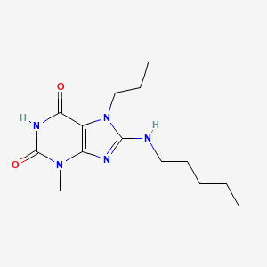 3-methyl-8-(pentylamino)-7-propyl-2,3,6,7-tetrahydro-1H-purine-2,6-dione