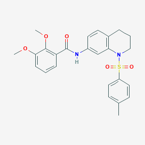 molecular formula C25H26N2O5S B6484642 2,3-dimethoxy-N-[1-(4-methylbenzenesulfonyl)-1,2,3,4-tetrahydroquinolin-7-yl]benzamide CAS No. 898413-65-5