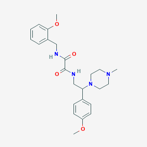 molecular formula C24H32N4O4 B6484658 N'-[2-(4-methoxyphenyl)-2-(4-methylpiperazin-1-yl)ethyl]-N-[(2-methoxyphenyl)methyl]ethanediamide CAS No. 903304-82-5