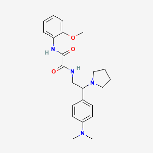 molecular formula C23H30N4O3 B6484869 N'-{2-[4-(dimethylamino)phenyl]-2-(pyrrolidin-1-yl)ethyl}-N-(2-methoxyphenyl)ethanediamide CAS No. 900005-80-3