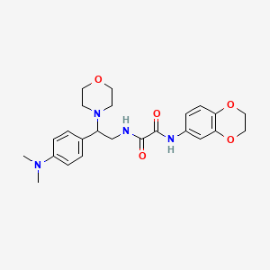 molecular formula C24H30N4O5 B6484888 N-(2,3-dihydro-1,4-benzodioxin-6-yl)-N'-{2-[4-(dimethylamino)phenyl]-2-(morpholin-4-yl)ethyl}ethanediamide CAS No. 899957-25-6
