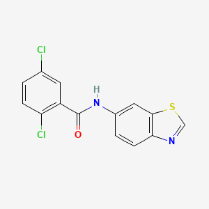 molecular formula C14H8Cl2N2OS B6484942 N-(1,3-benzothiazol-6-yl)-2,5-dichlorobenzamide CAS No. 941924-53-4