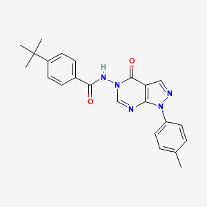 molecular formula C23H23N5O2 B6485009 4-tert-butyl-N-[1-(4-methylphenyl)-4-oxo-1H,4H,5H-pyrazolo[3,4-d]pyrimidin-5-yl]benzamide CAS No. 899966-57-5