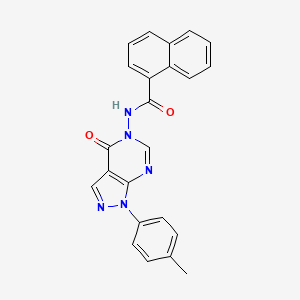 molecular formula C23H17N5O2 B6485025 N-[1-(4-methylphenyl)-4-oxo-1H,4H,5H-pyrazolo[3,4-d]pyrimidin-5-yl]naphthalene-1-carboxamide CAS No. 900008-09-5