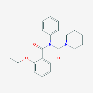 molecular formula C21H24N2O3 B6485109 N-(2-ethoxybenzoyl)-N-phenylpiperidine-1-carboxamide CAS No. 899950-91-5