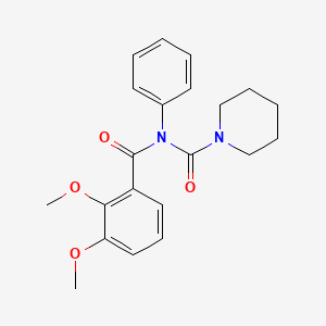 molecular formula C21H24N2O4 B6485112 N-(2,3-dimethoxybenzoyl)-N-phenylpiperidine-1-carboxamide CAS No. 899992-35-9