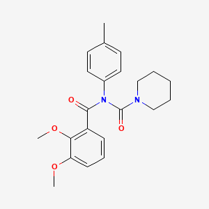 N-(2,3-dimethoxybenzoyl)-N-(4-methylphenyl)piperidine-1-carboxamide