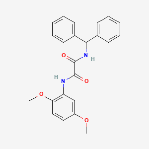 molecular formula C23H22N2O4 B6485143 N-(2,5-dimethoxyphenyl)-N'-(diphenylmethyl)ethanediamide CAS No. 941980-22-9