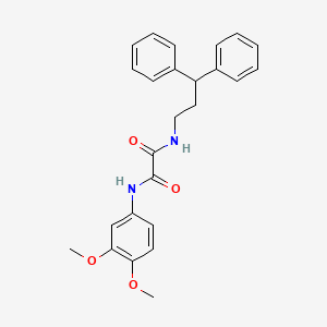 molecular formula C25H26N2O4 B6485151 N-(3,4-dimethoxyphenyl)-N'-(3,3-diphenylpropyl)ethanediamide CAS No. 941894-97-9