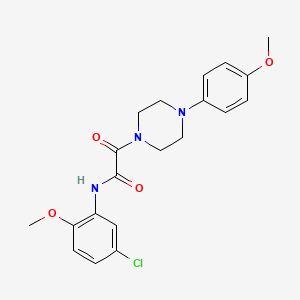 molecular formula C20H22ClN3O4 B6485153 N-(5-chloro-2-methoxyphenyl)-2-[4-(4-methoxyphenyl)piperazin-1-yl]-2-oxoacetamide CAS No. 941895-54-1